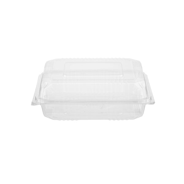 Clear Square Hinged Container