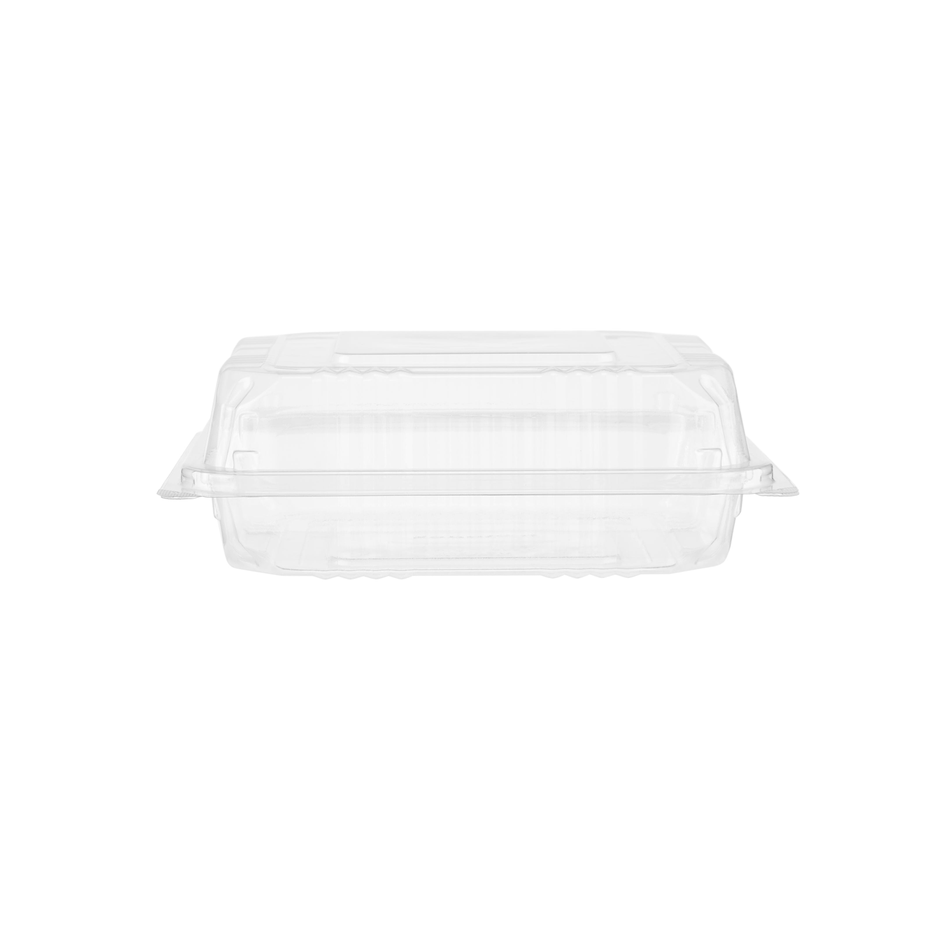 Clear Square Hinged Container