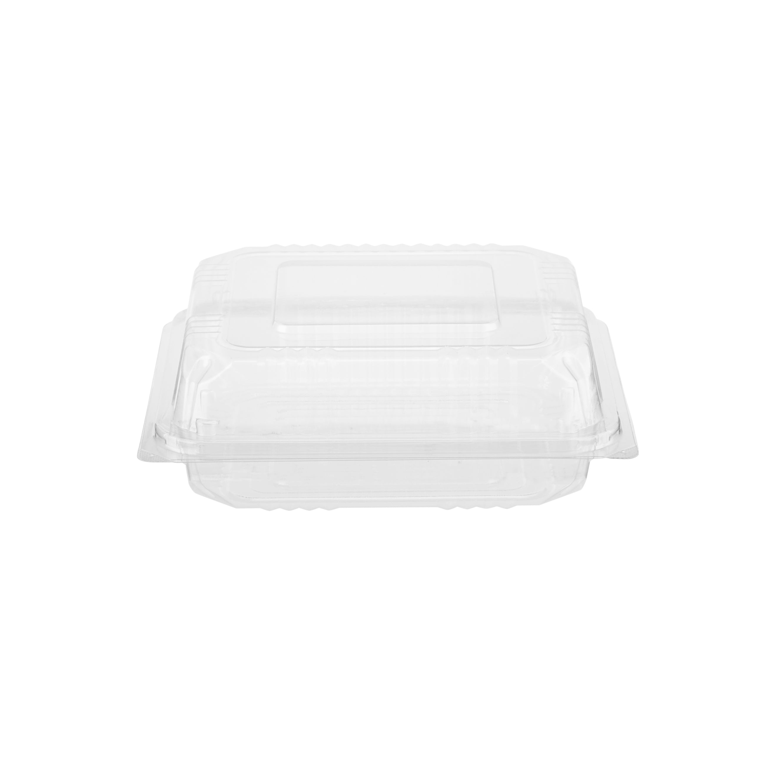 Clear Square Hinged Container