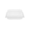 Clear Square Hinged Container