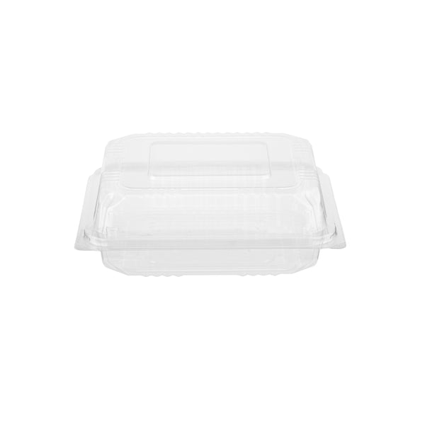 Clear Square Hinged Container
