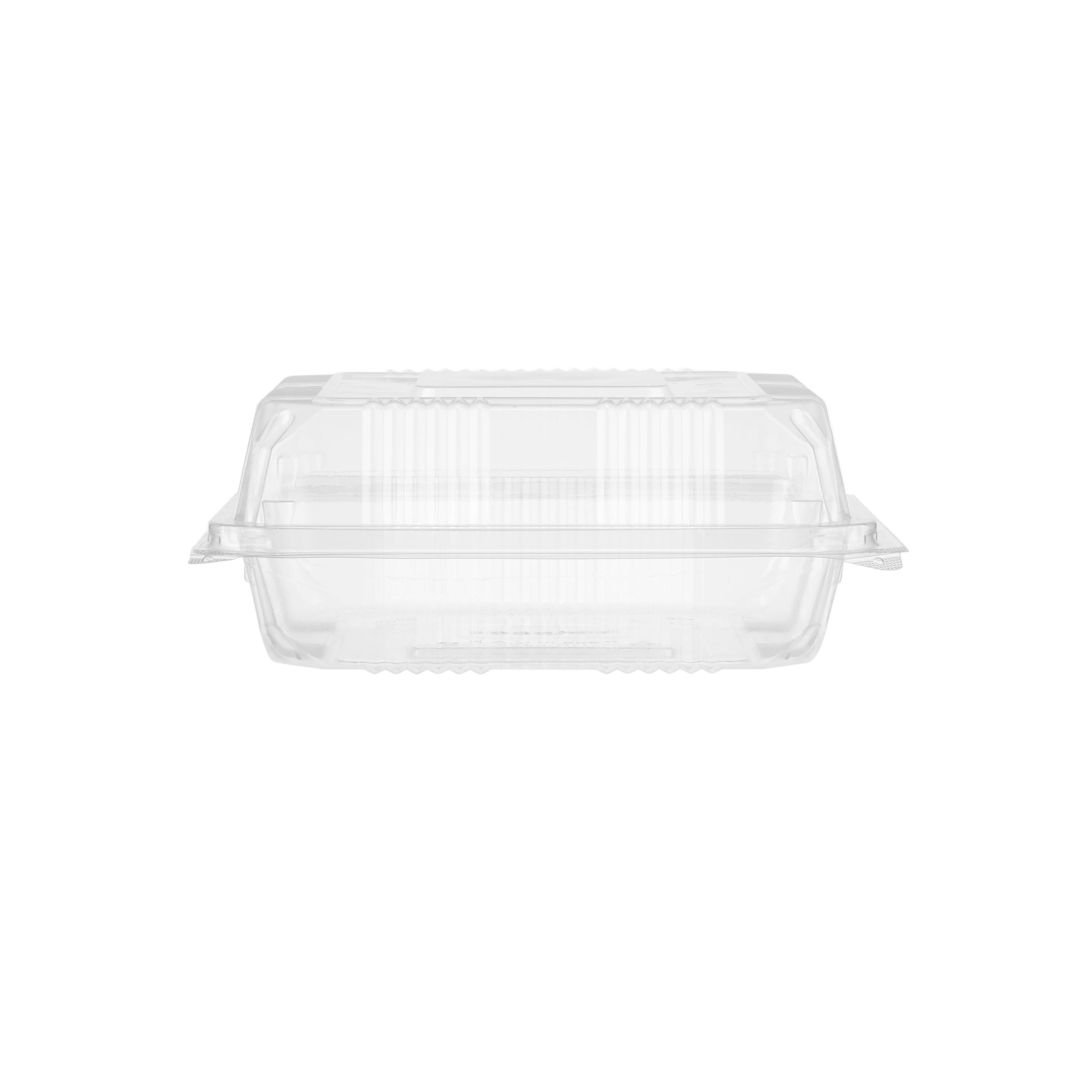 Clear Square Hinged Container