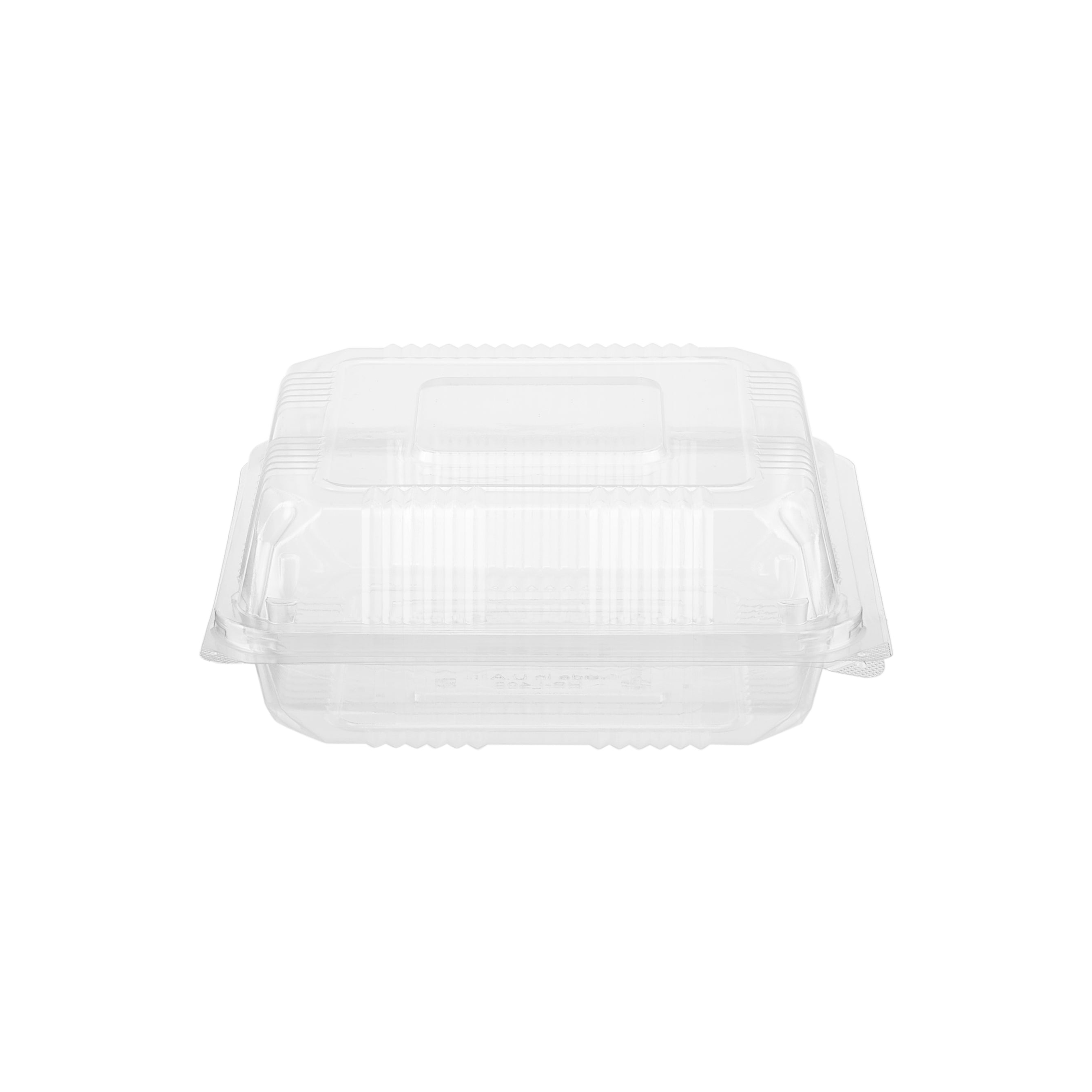 Clear Square Hinged Container