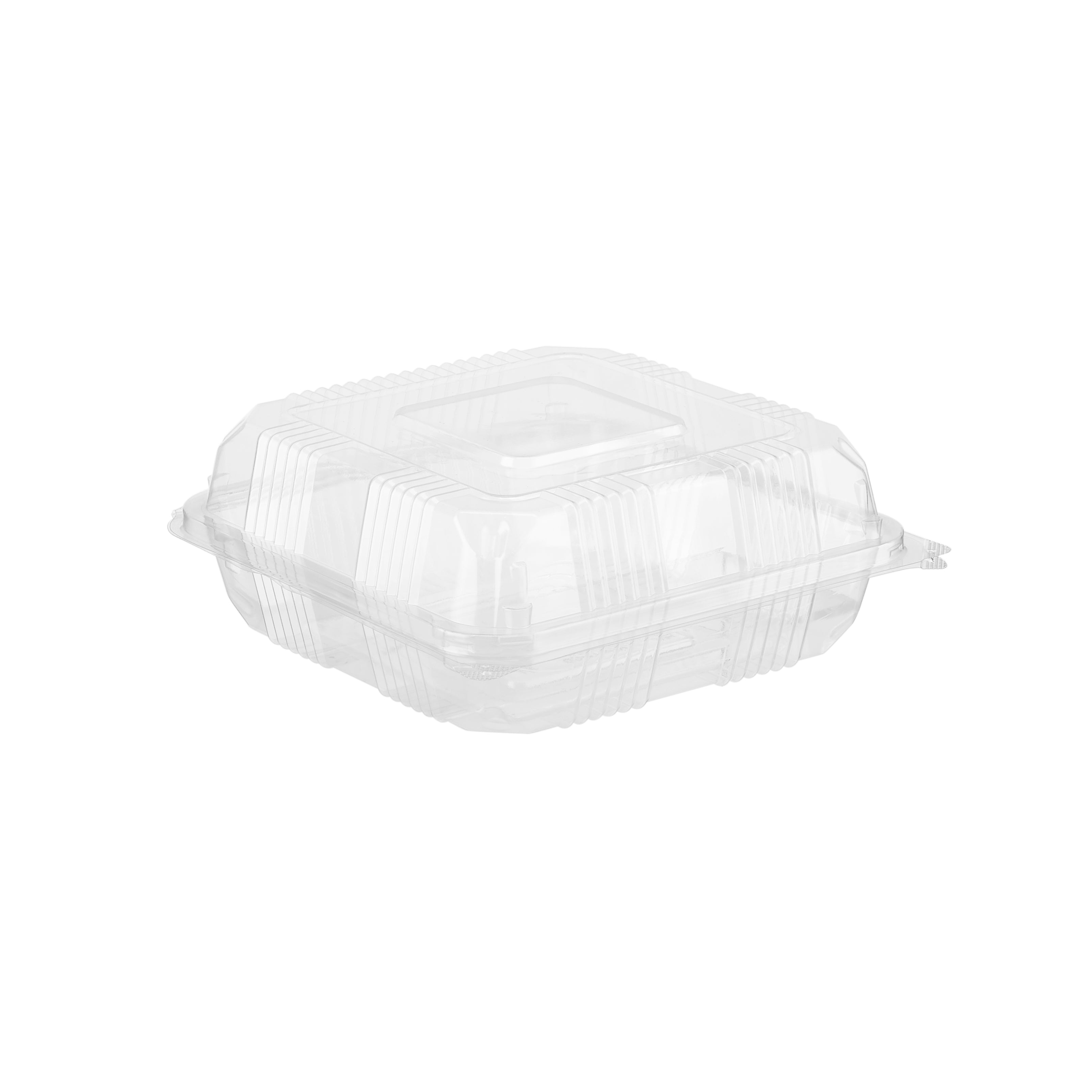 Clear Square Hinged Container