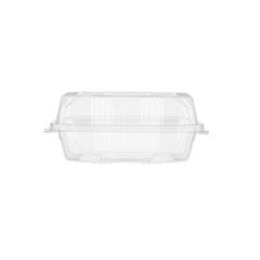 Clear Square Hinged Container