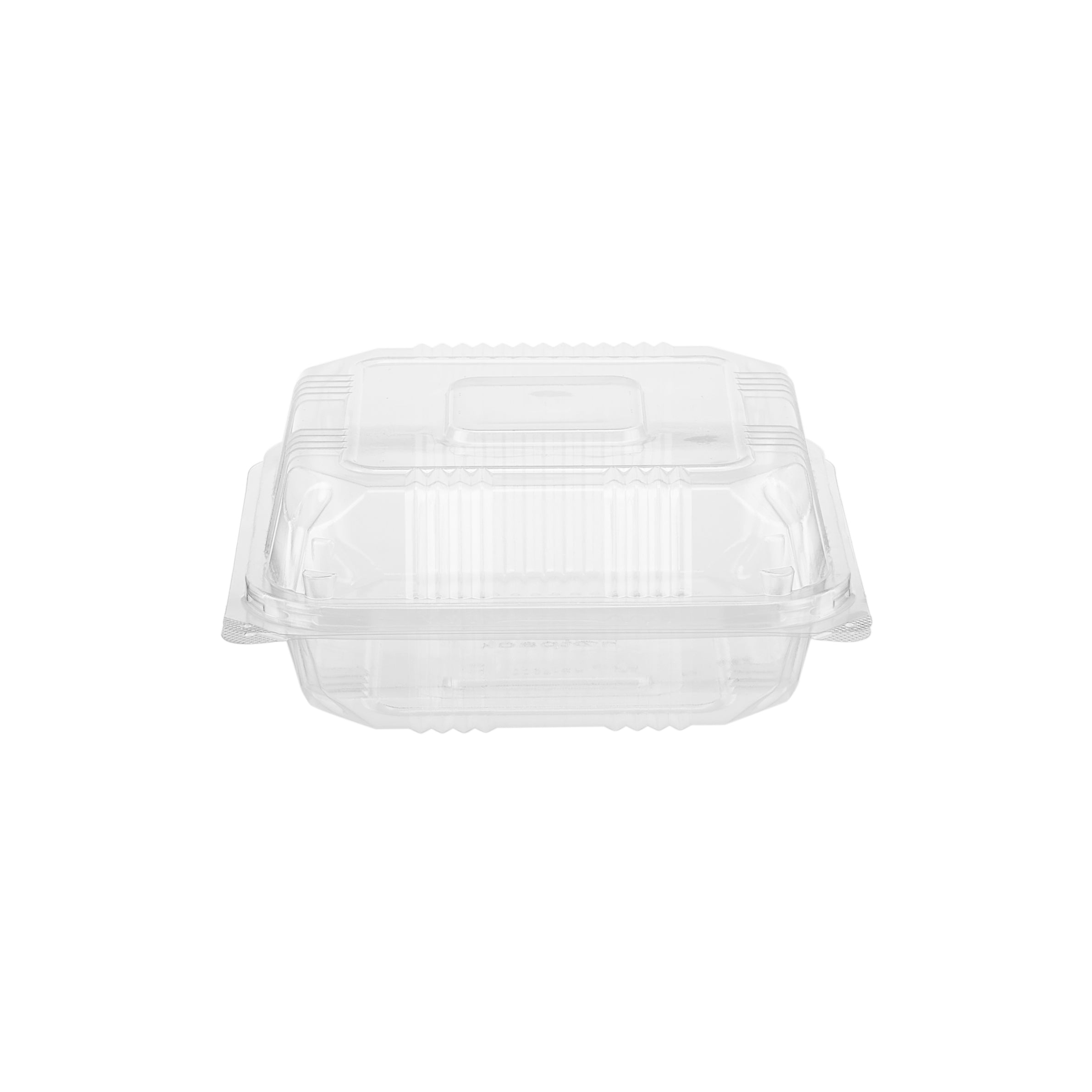 Clear Square Hinged Container