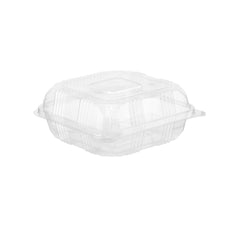 Clear Square Hinged Container