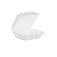 Clear Square Hinged Container