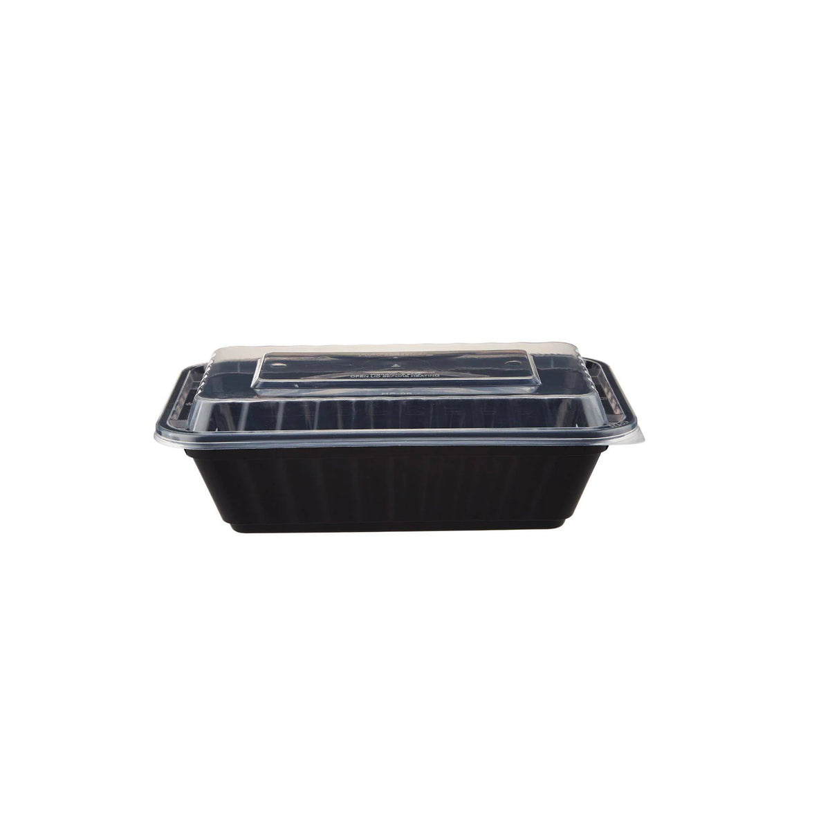 Black Base Rectangular Container With Lid