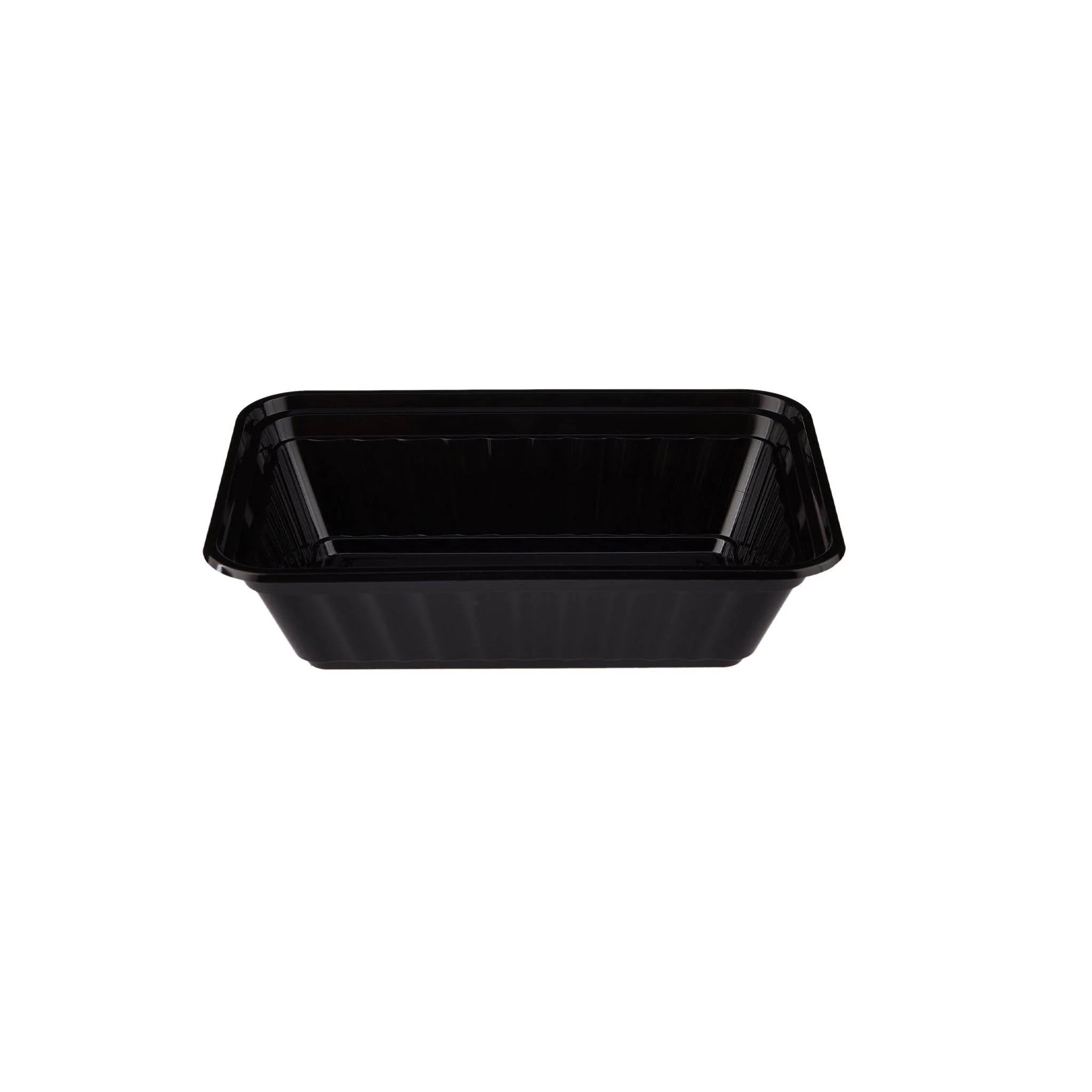 Black Base Rectangular Container With Lid