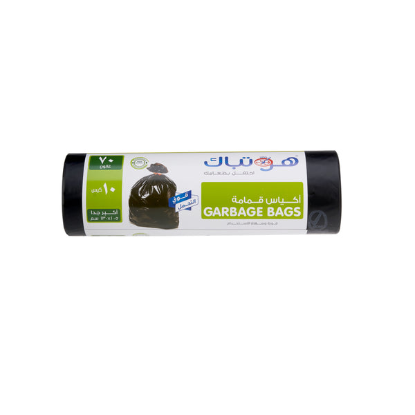150 Pieces Black Heavy Duty Garbage Bag Roll 105x130 Cm