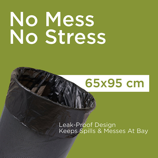 Black Heavy Duty Garbage Bag Roll 65x95 Cm-450 Pieces