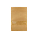 Kraft Resealable Paper Bag With Window.