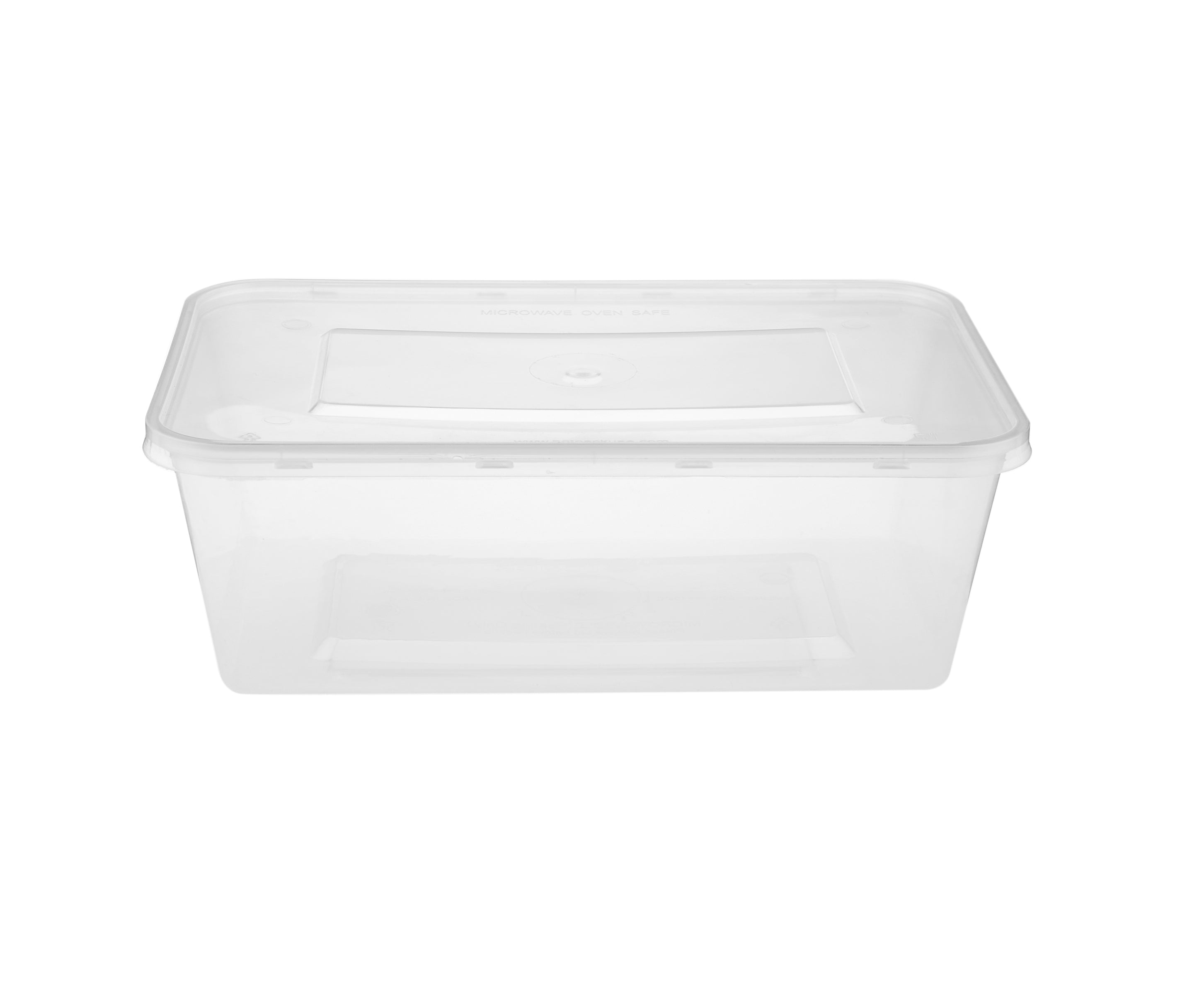 Microwavable Clear Rectangular PP Container With Lid