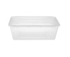 Microwavable Clear Rectangular PP Container With Lid