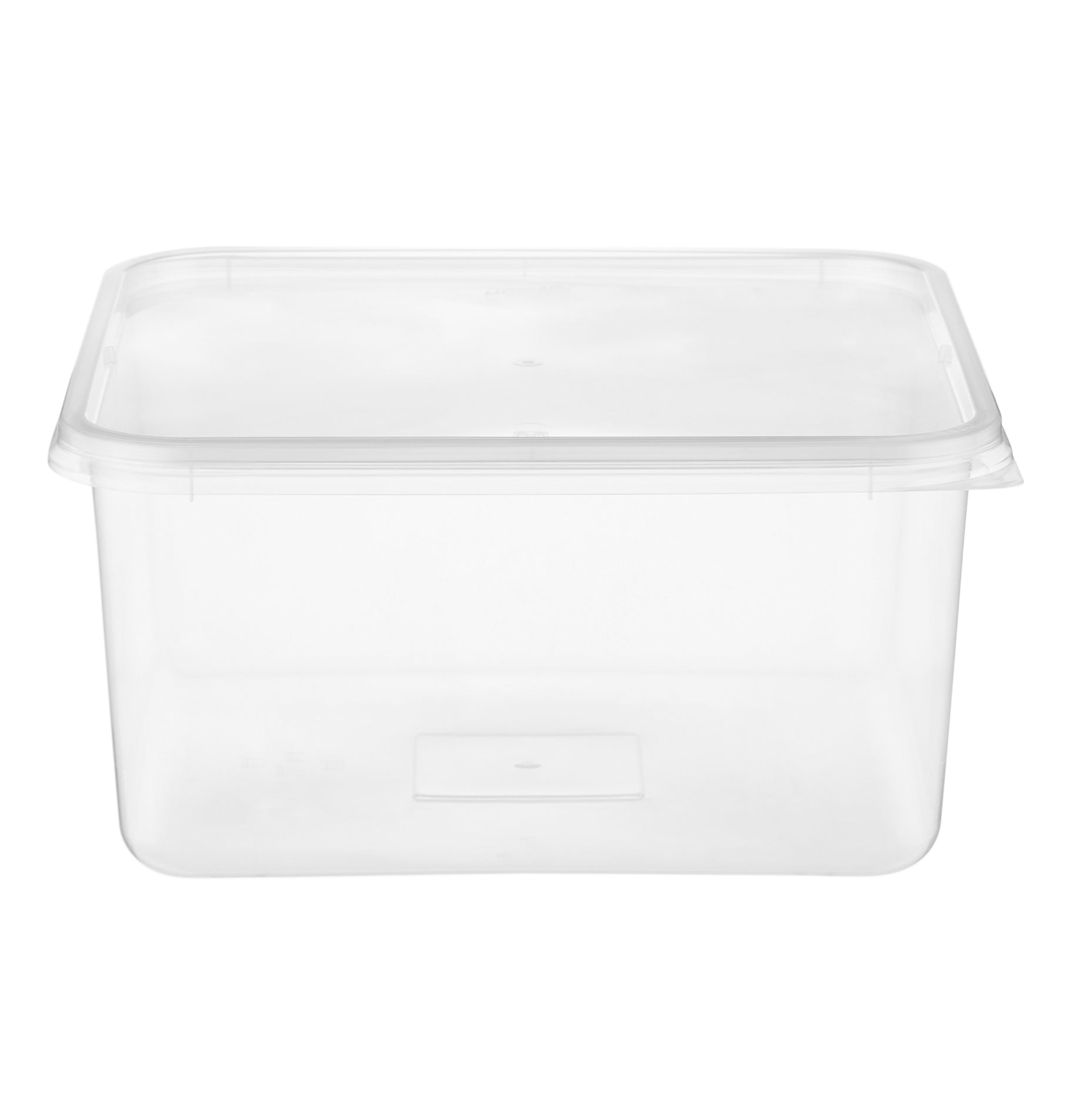 Microwavable Clear Rectangular PP Container With Lid