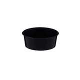 500 Pieces Microwave Plastic Black Round Container 250Ml