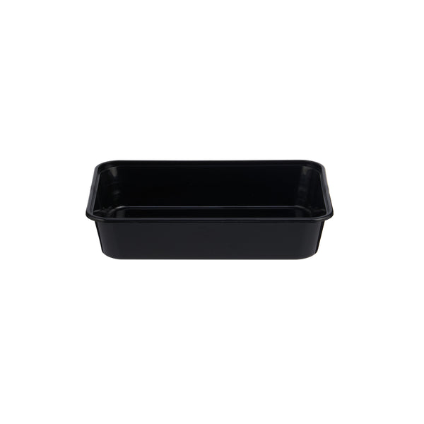 Microwave Plastic Black Rectangle Container 500ML-500 Pieces