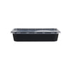 Microwave Plastic Black Rectangle Container 500ML-500 Pieces