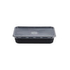 Microwave Plastic Black Rectangle Container 500ML-500 Pieces