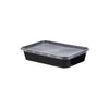 Microwave Plastic Black Rectangle Container 500ML-500 Pieces