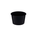 500 Pieces Microwave Plastic Black Round Container 525Ml