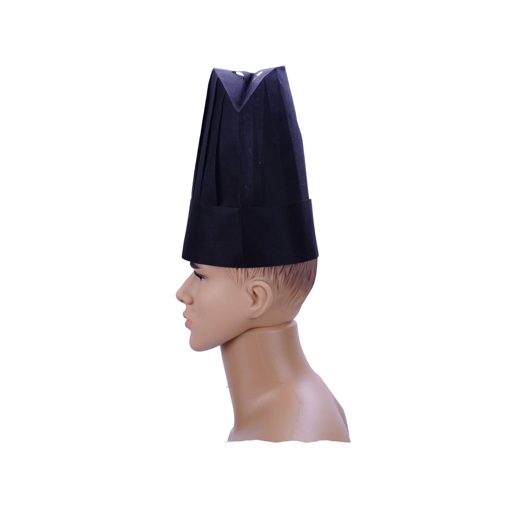 11 Inch Black Non Woven Chef Hat 