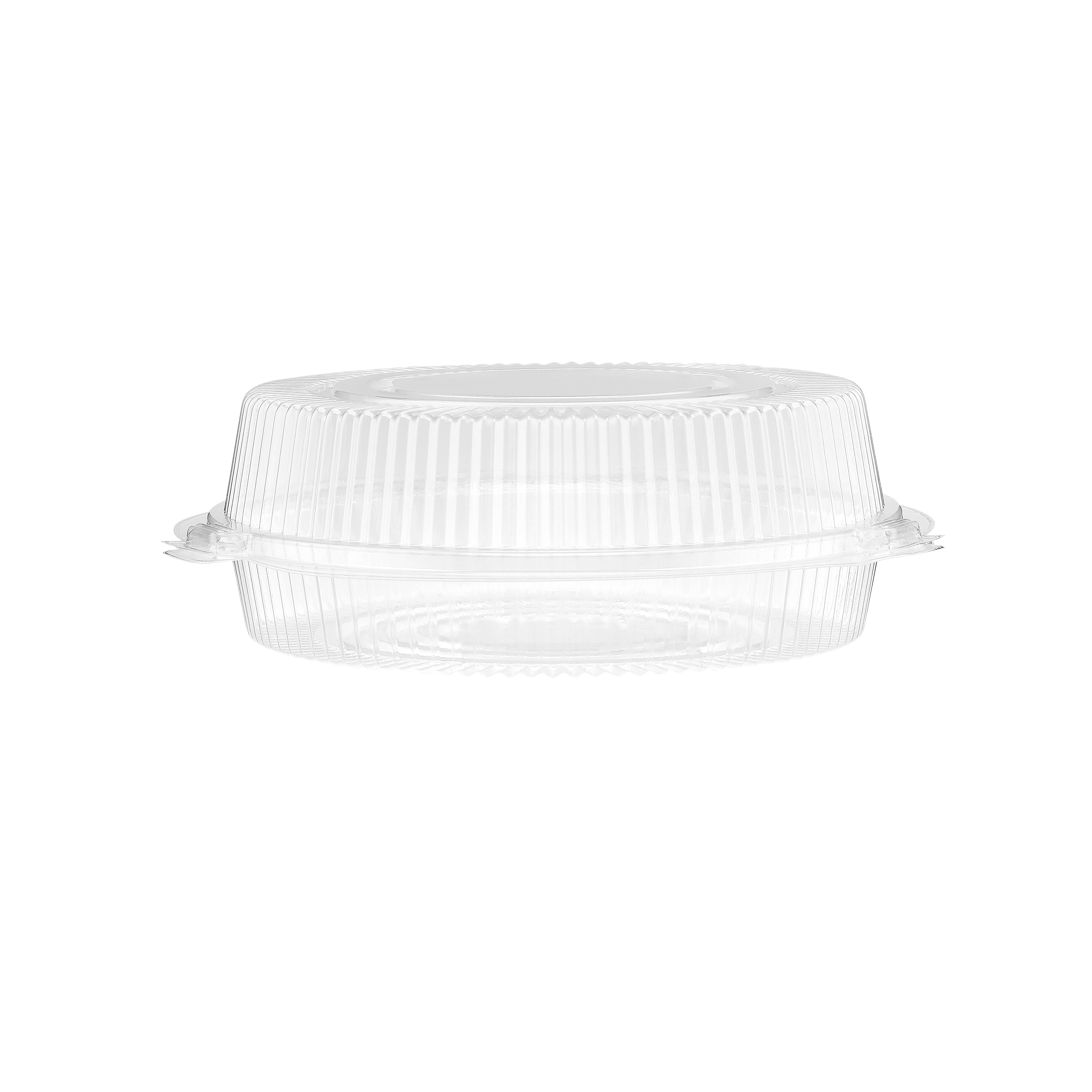 Clear Round Hinged Cake Container