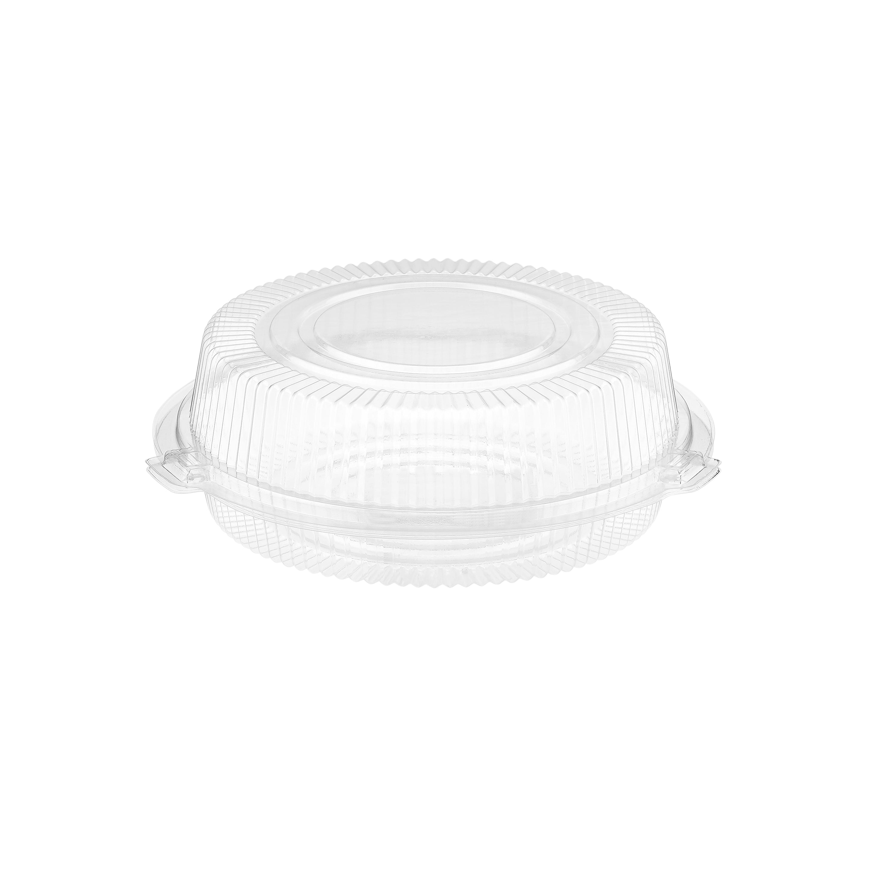 Clear Round Hinged Cake Container