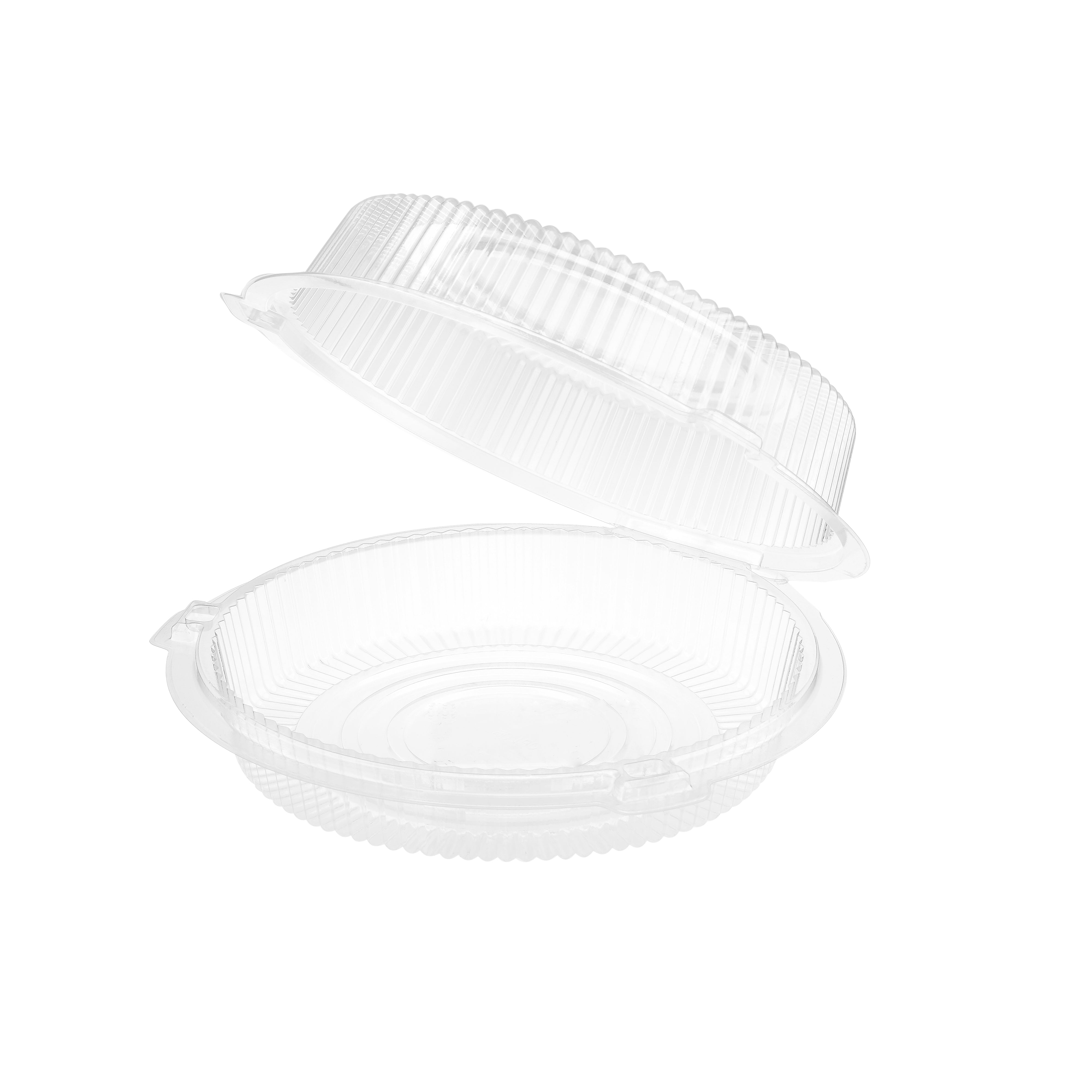 Clear Round Hinged Cake Container