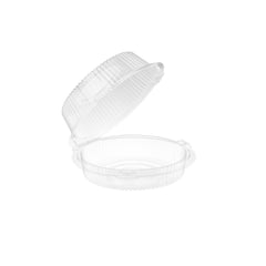 Clear Round Hinged Cake Container