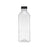 Plastic Square Bottle with Black Cap - hotpack.bh