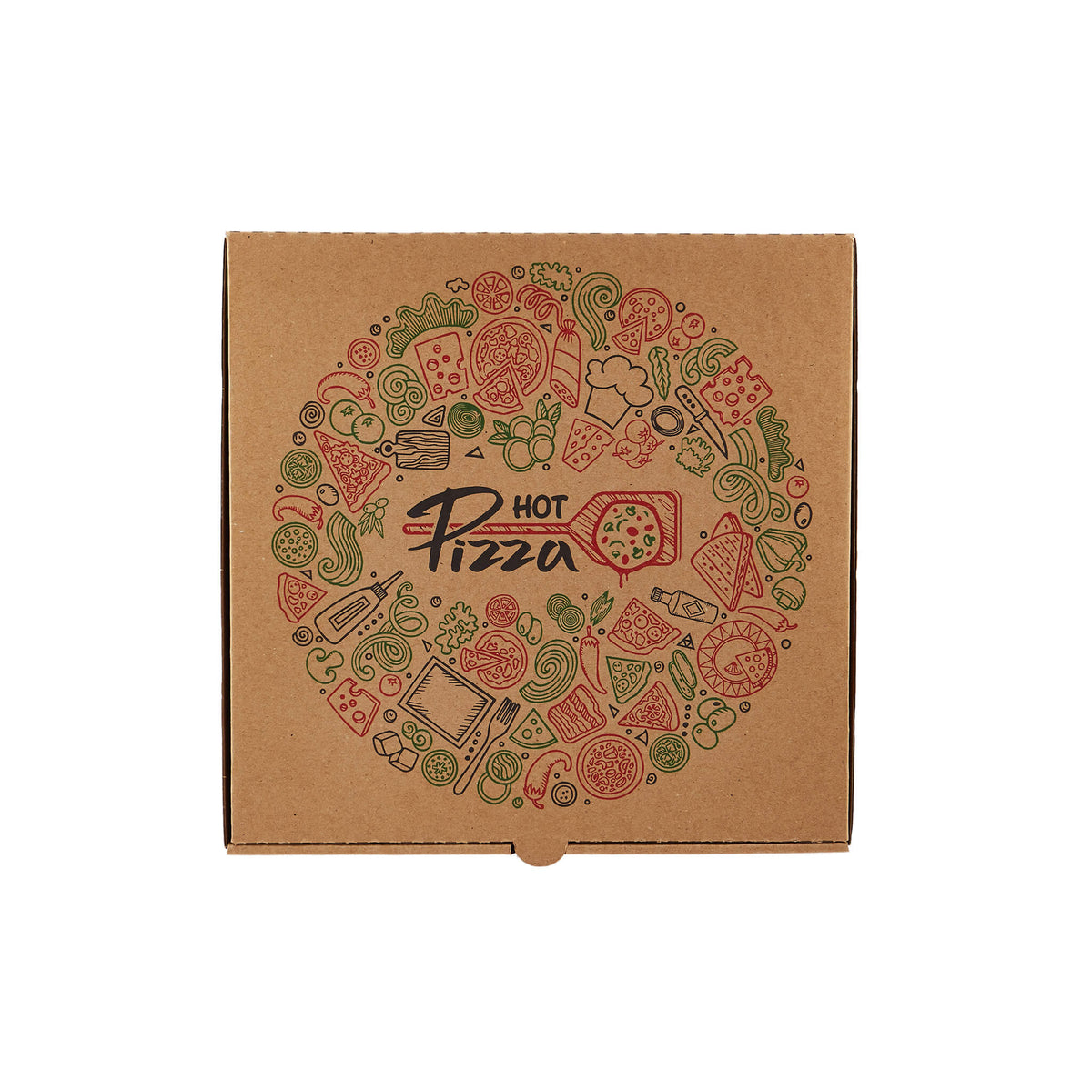 100 Pieces Printed Pizza Box-Small
