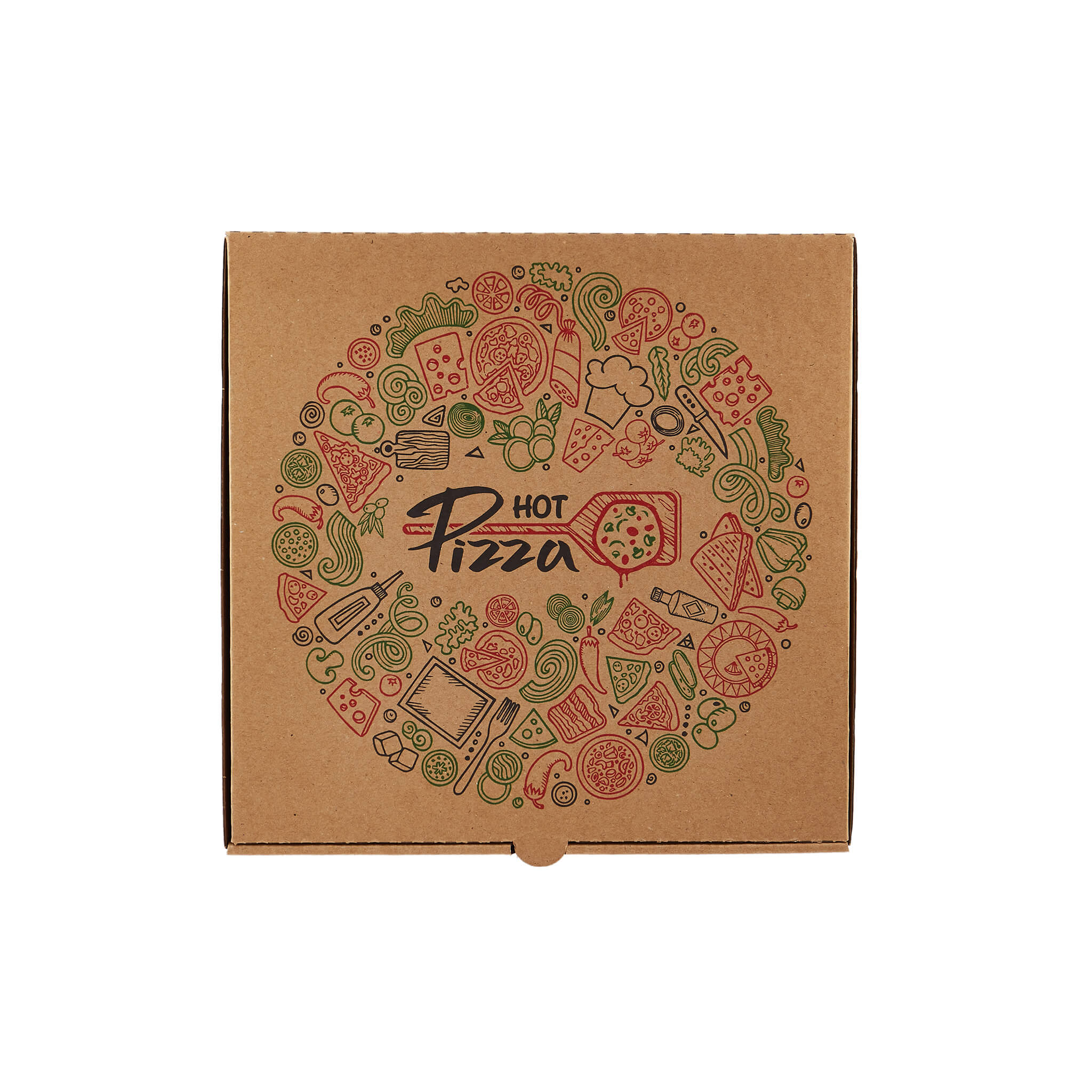 100 Pieces Printed Pizza Box-Large