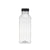 Plastic Square Bottle with Black Cap - hotpack.bh