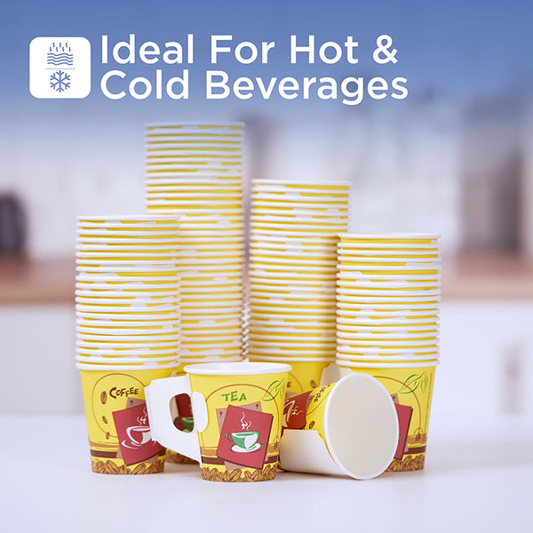 Normal Paper Cup With Handle 7 Oz(200 ml)