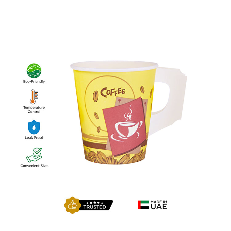 Normal Paper Cup With Handle 7 Oz(200 ml)