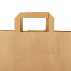 250 Pieces Paper Bag Brown Flat Handle 38X14X39.5Cm