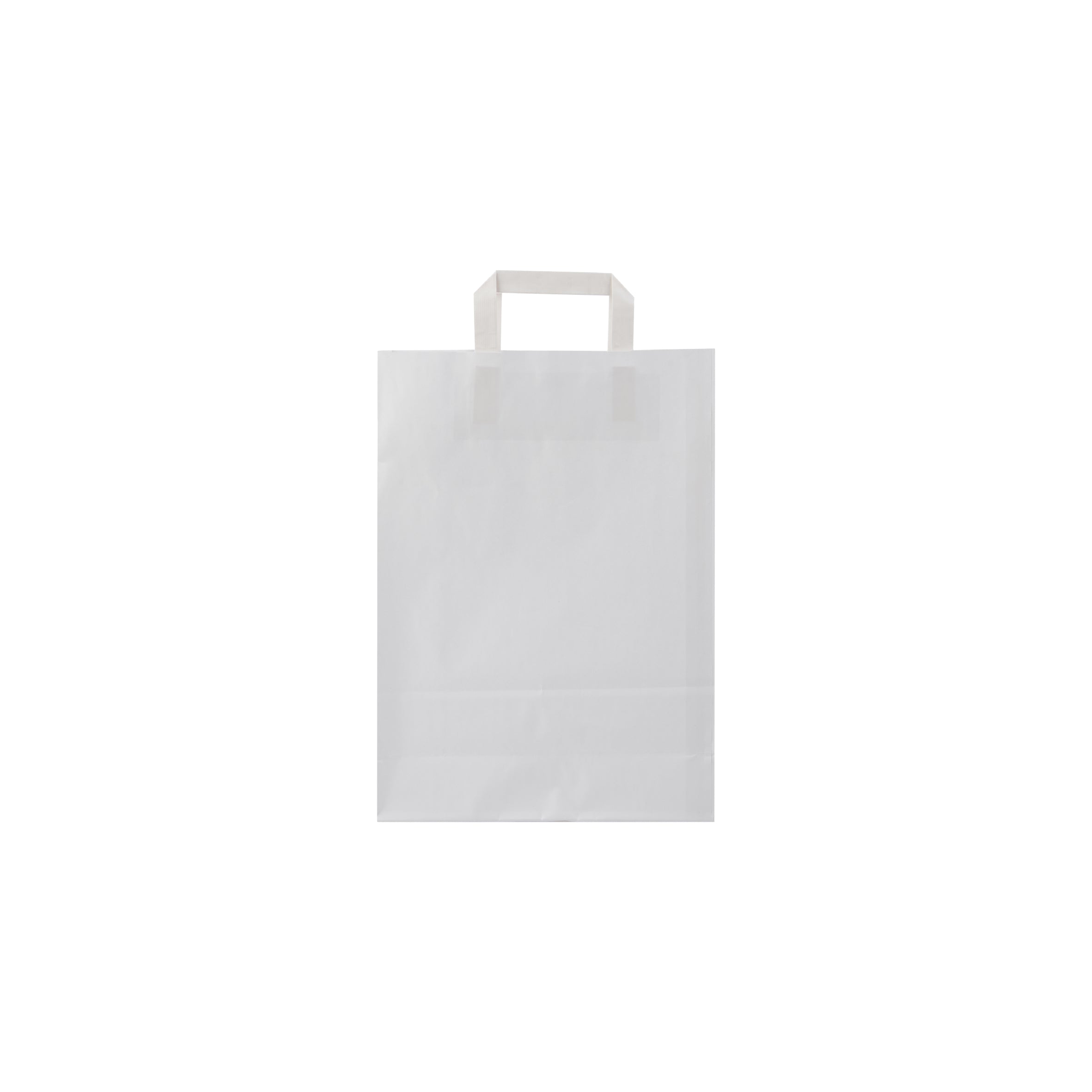 White Paper Bag Flat Handle,Bahrain