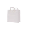 White Paper Bag Flat Handle 