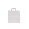 White Paper Bag Flat Handle 