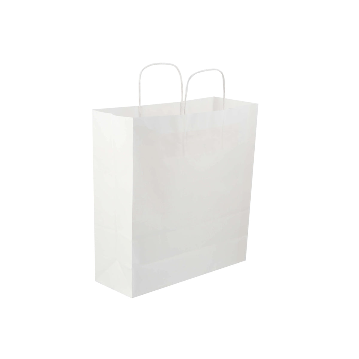 250 Pieces White Twisted Handle Paper Bag