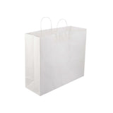 250 Pieces Paper Bag White Twisted Handle 50X17X41Cm