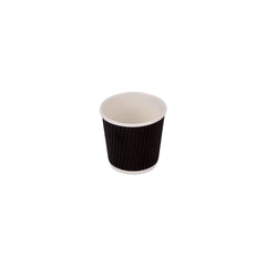 1000 Pieces Black Ripple Cup 4 Oz (120ml) & 8 Oz ( 230 ml)