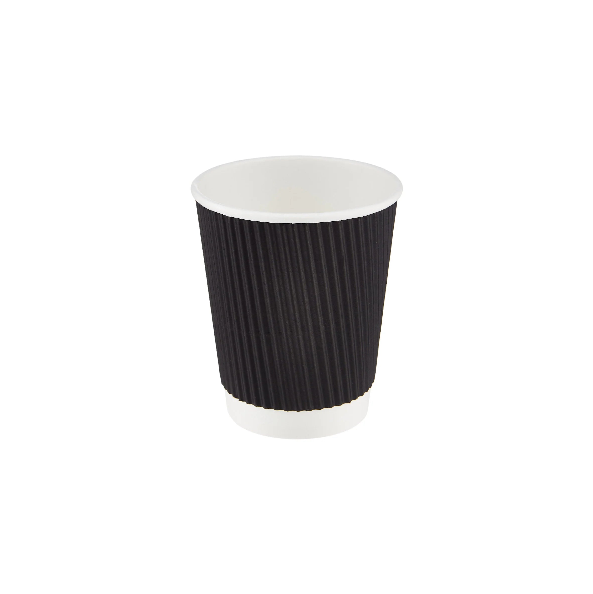 1000 Pieces Black Ripple Cup 4 Oz (120ml) & 8 Oz ( 230 ml)