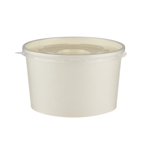 Paper Soup Bowl White
