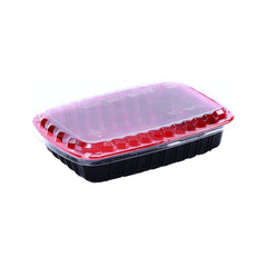 Red & Black Base Container with Lid