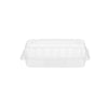 Clear Rectangular Hinged Container