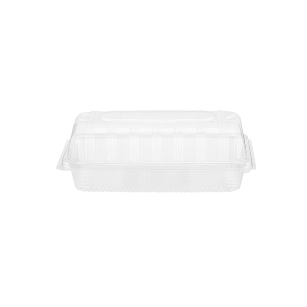 Clear Rectangular Hinged Container