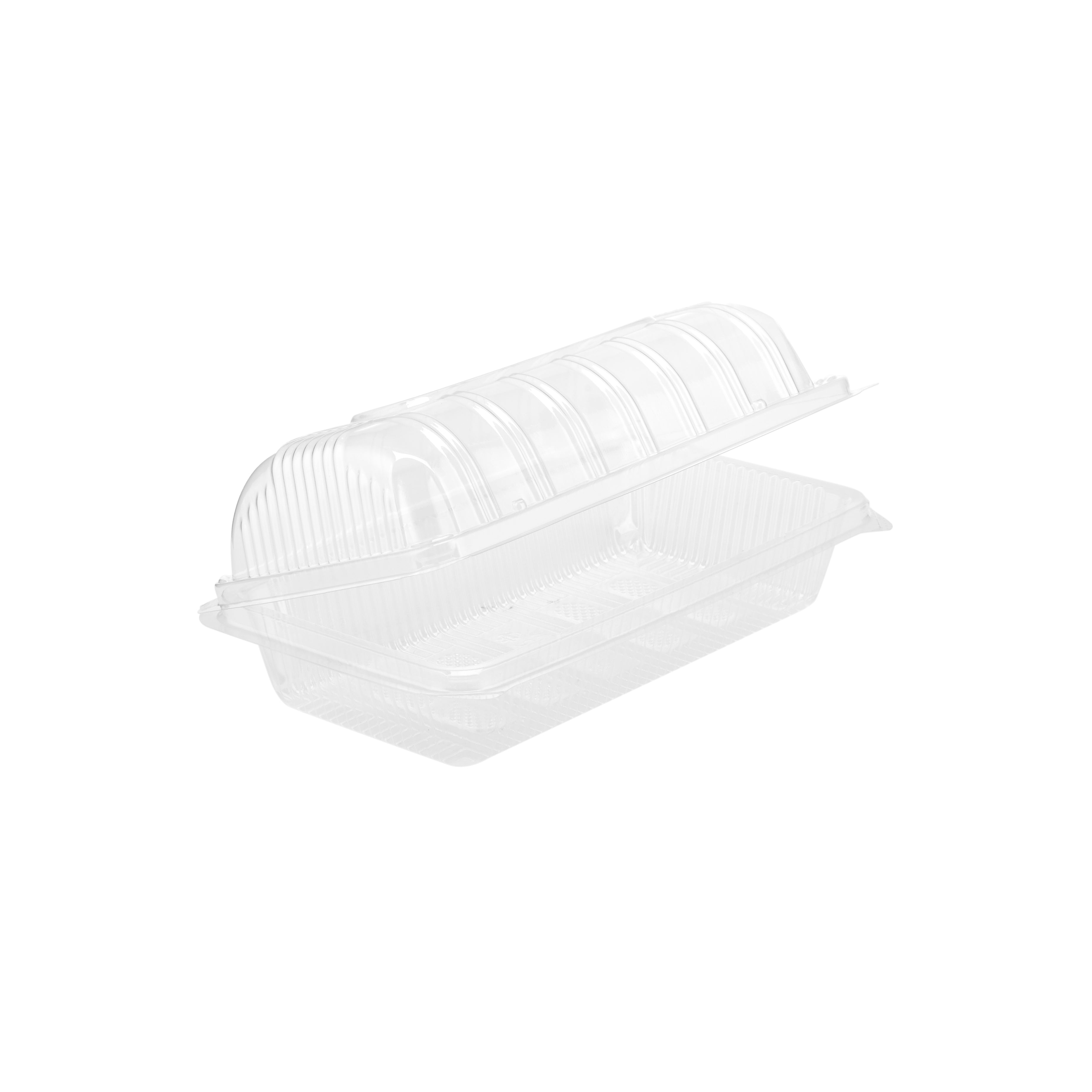 Clear Rectangular Hinged Container